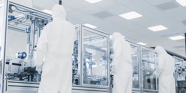 Pictures of nicotine pouch production lines