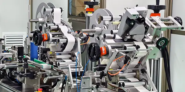 Pictures of nicotine pouch production lines