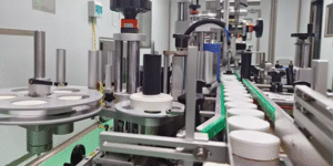 Pictures of nicotine pouch production lines
