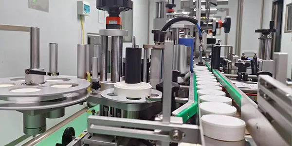 Pictures of nicotine pouch production lines