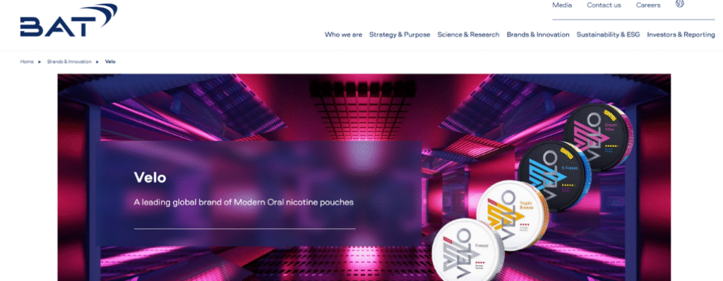British American Tobacco (BAT) Sweden websit picture