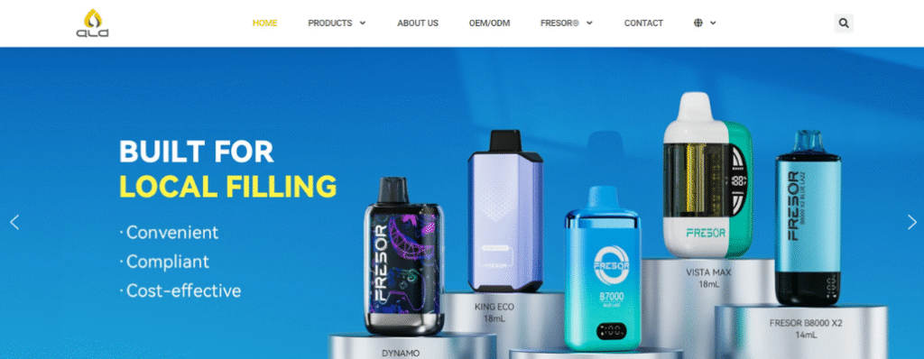 aldvapor website picture