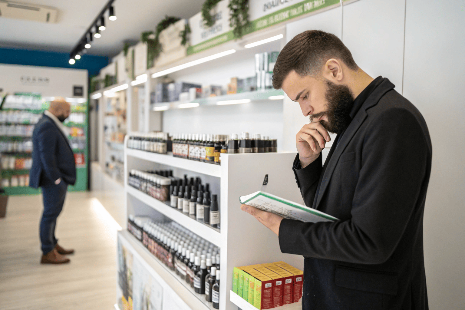 A person on a laptop browsing a professional website for [CBD vape](https://cbdfx.com/collections/cbd-vape-pens/?srsltid=AfmBOorINj0R0wges5gw7coQq1jKV111M3TlMv7fEwt675jd_d3t6IKu)[^1] products, with lab reports visible.