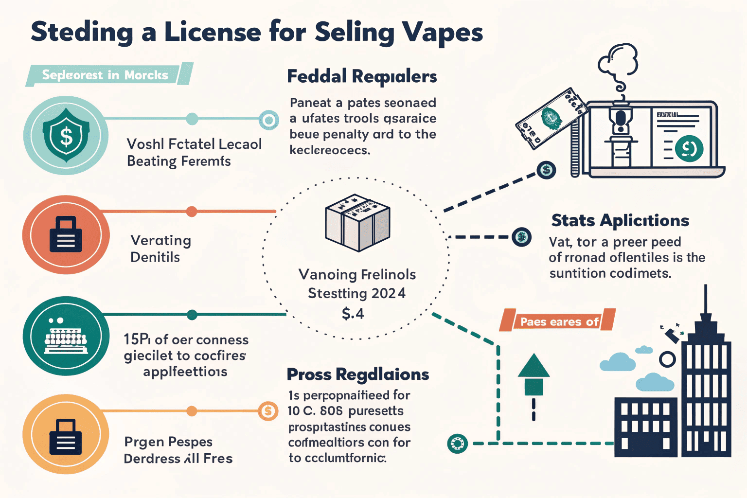 A person reviewing a legal document for a vape license.