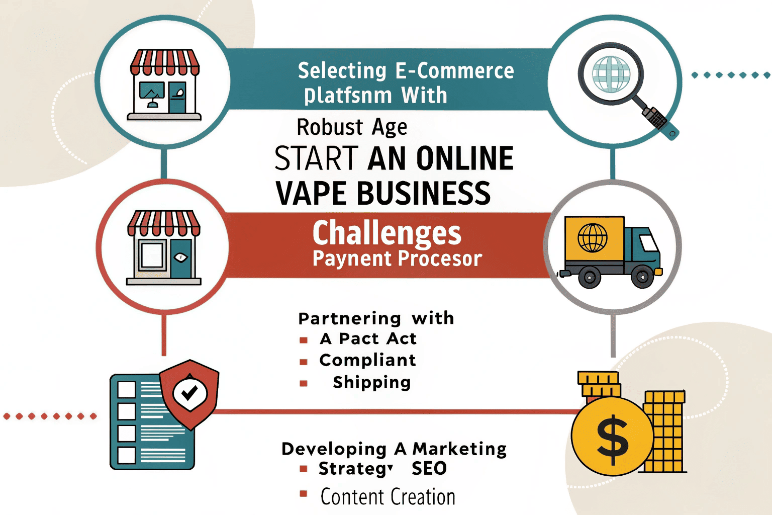 A laptop showing a clean and professional online vape store homepage.