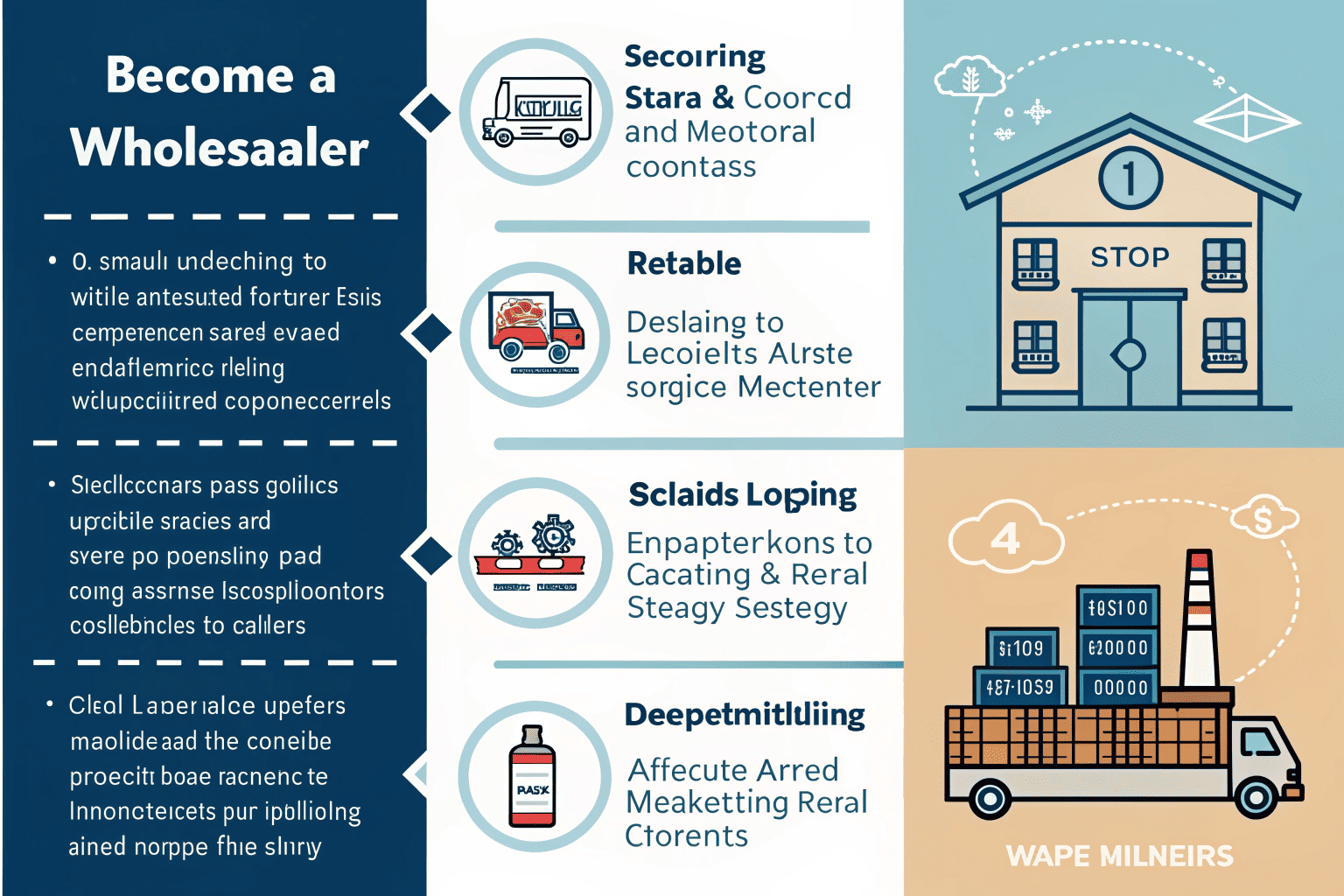 A warehouse worker preparing a wholesale order of vape products.