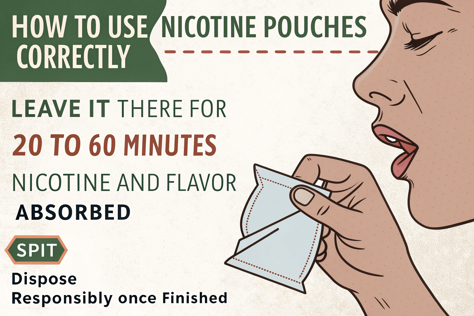 A person placing a nicotine pouch in their mouth