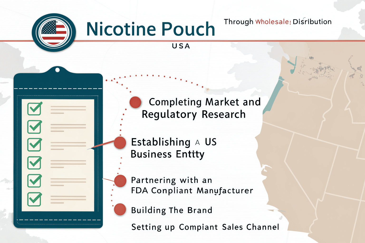 A business owner ready to launch a nicotine pouch brand in the USA