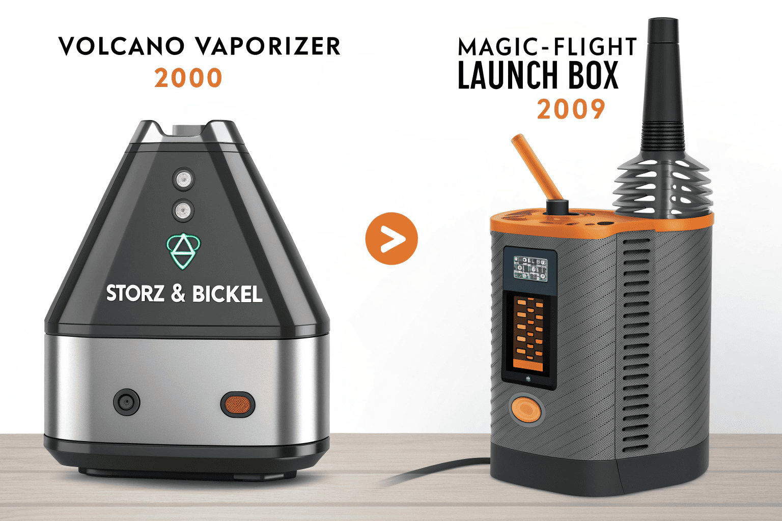 A modern portable dry herb vaporizer device