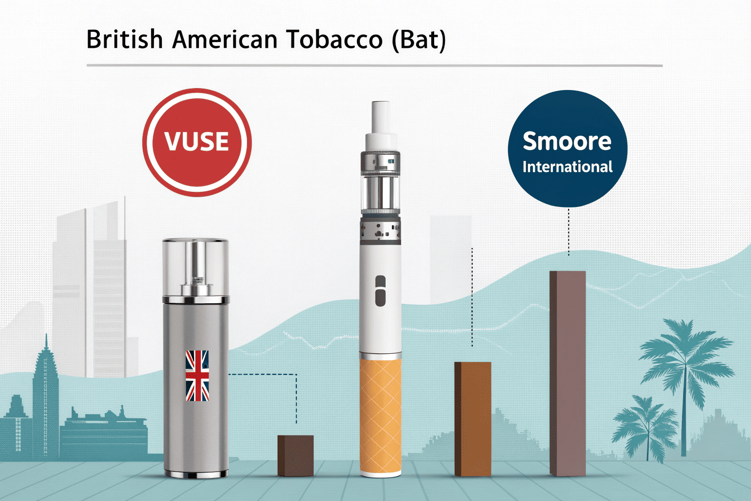 A trophy with #1 on it next to a vape