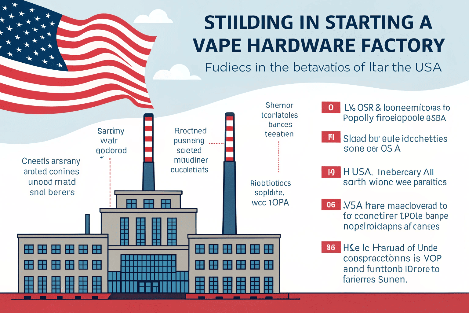 A US map with a factory icon over California and a map of China with many factory icons over Shenzhen