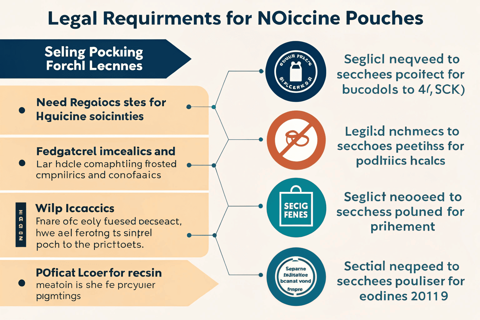Legal documents and licenses for selling nicotine pouches