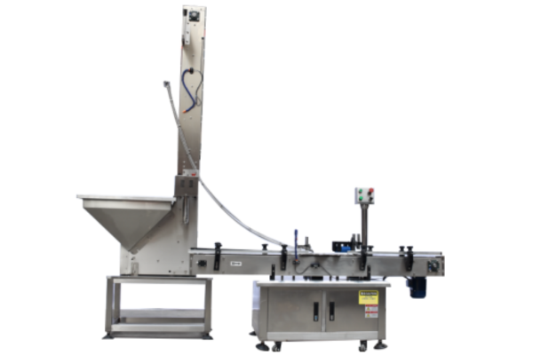 Cap Lifting & Feeding and Rotary Table Capping Machine