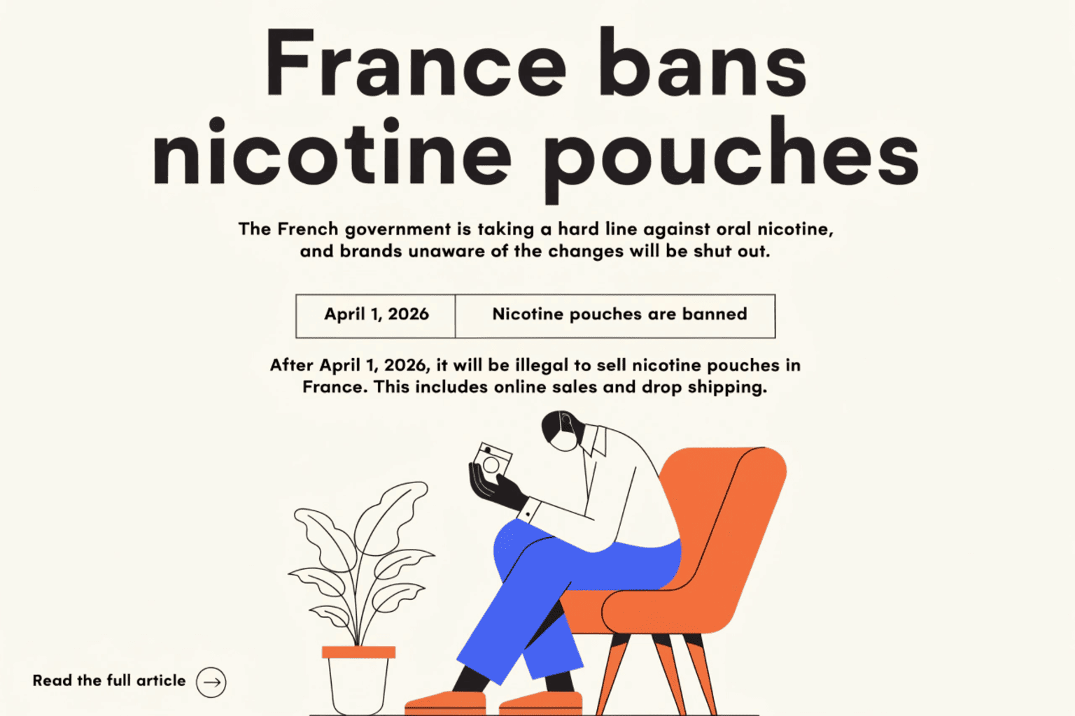 A calendar page showing April 1, 2026, with "France Ban" written on it, marking a deadline.