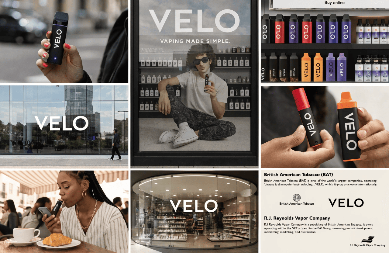The logos of British American Tobacco (BAT) and VELO side-by-side.