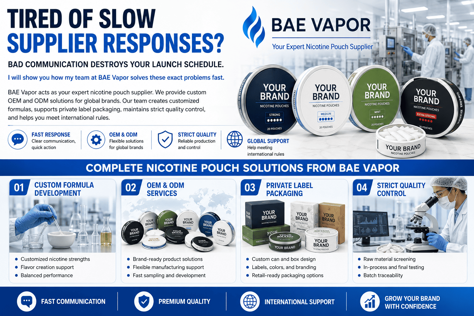 BAE Vapor factory production solutions