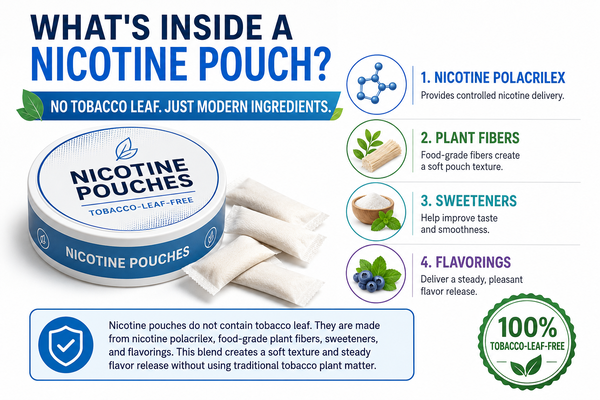Rogue nicotine pouch ingredients layout