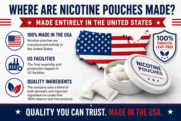 Where are Rogue nicotine pouches made origin map