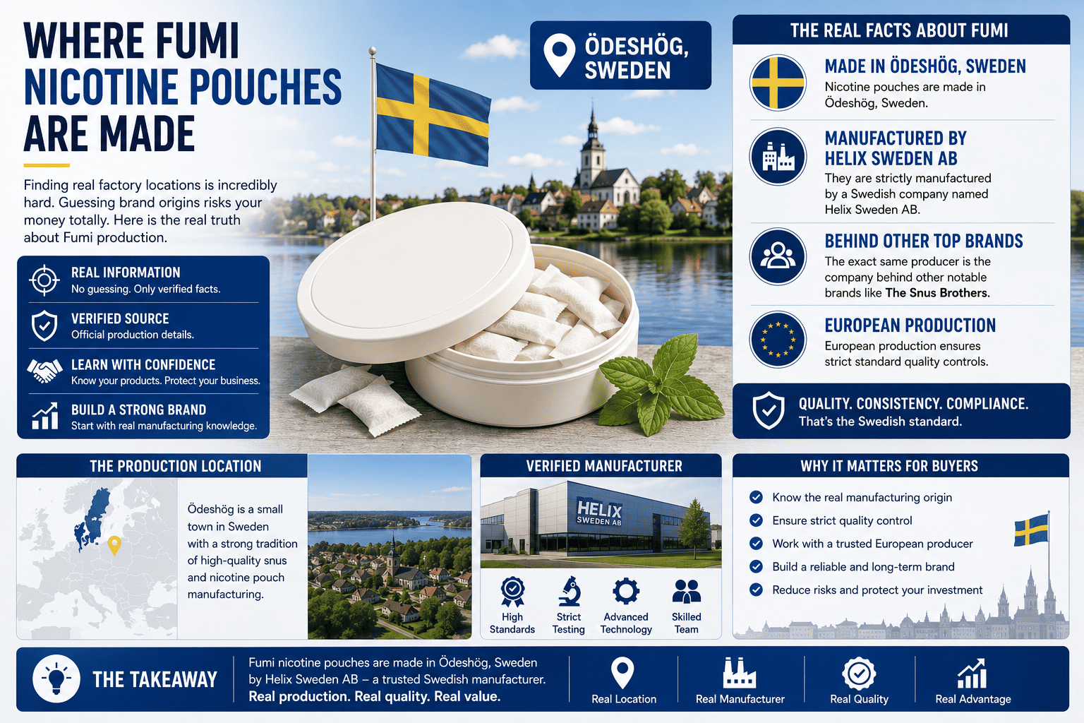 Where Fumi nicotine pouches are made factory
