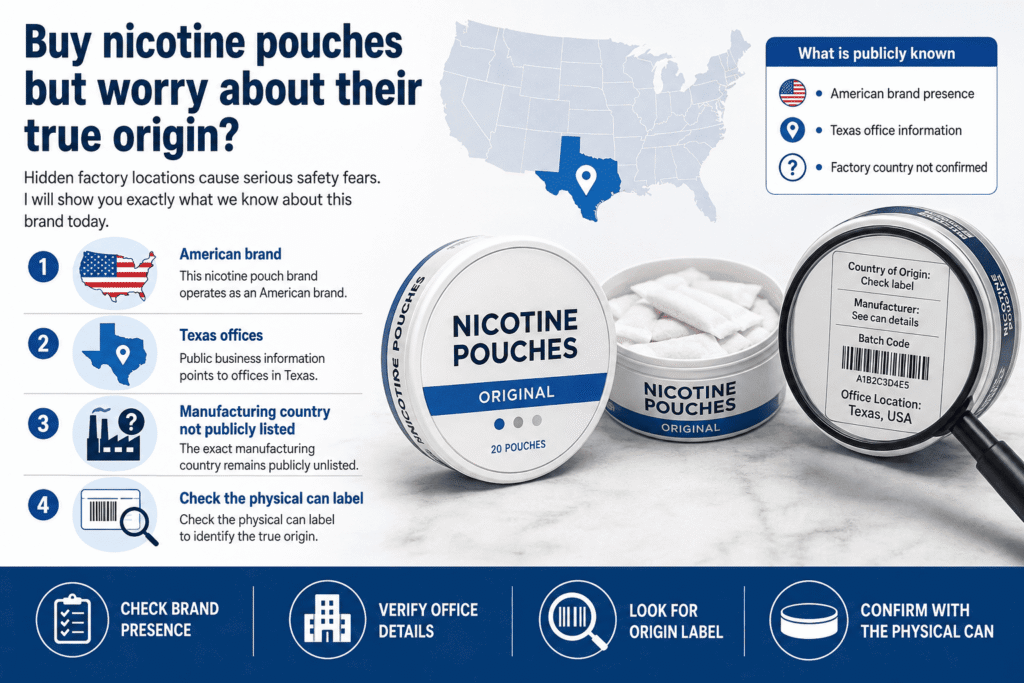 ZOLT nicotine pouch origin map Texas USA