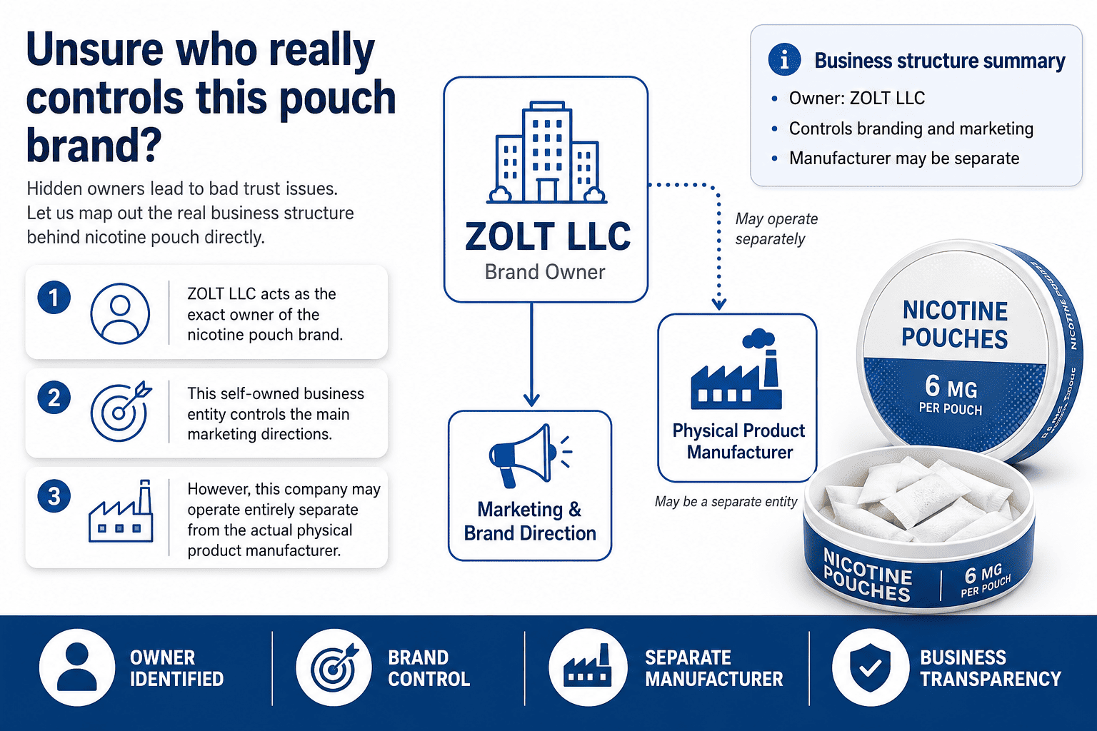 Business structure of ZOLT LLC owner