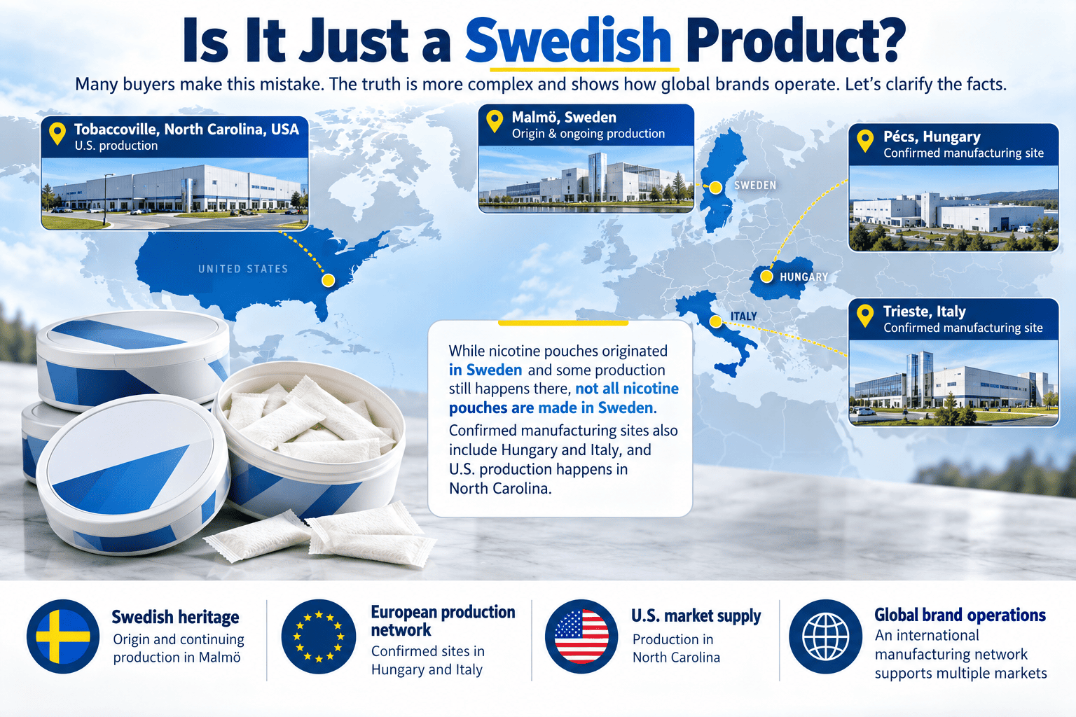 Swedish flag and VELO can